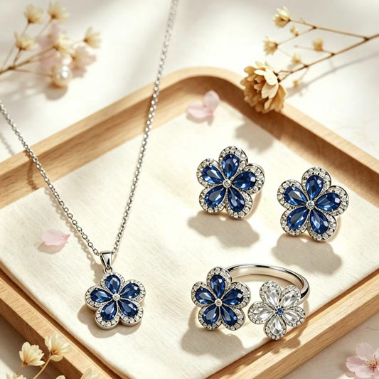 Sapphire Bloom Set