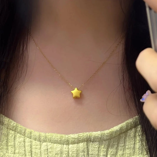 Collar Brillante Estrella de la Suerte