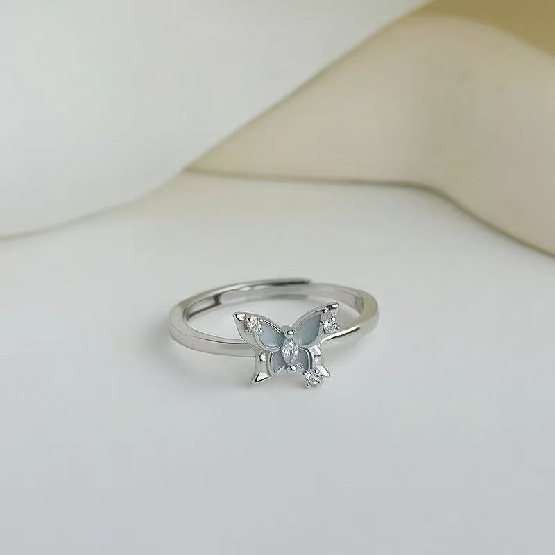 925 Sterling Silver Butterfly Ring
