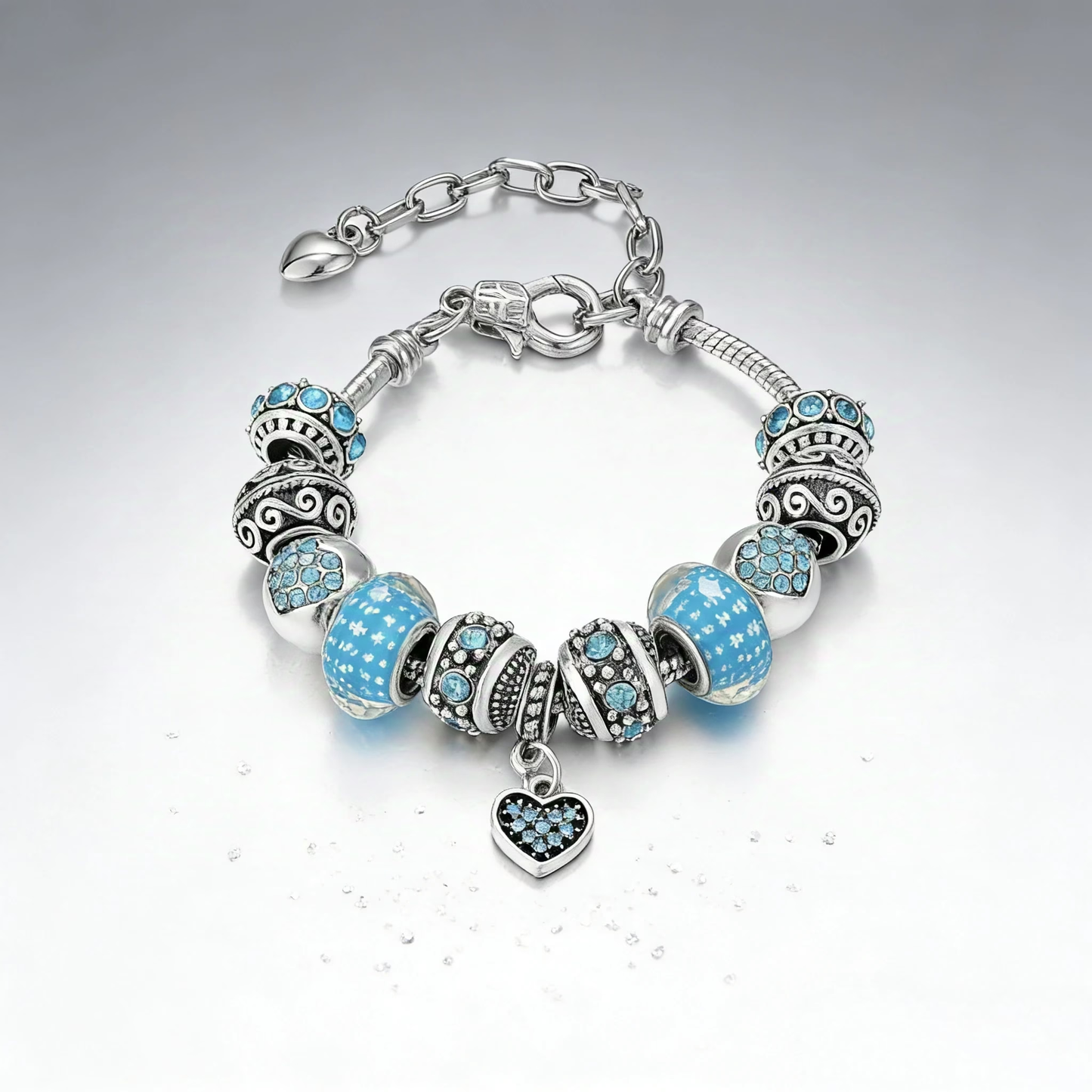Blue Charm Galaxy Bracelet