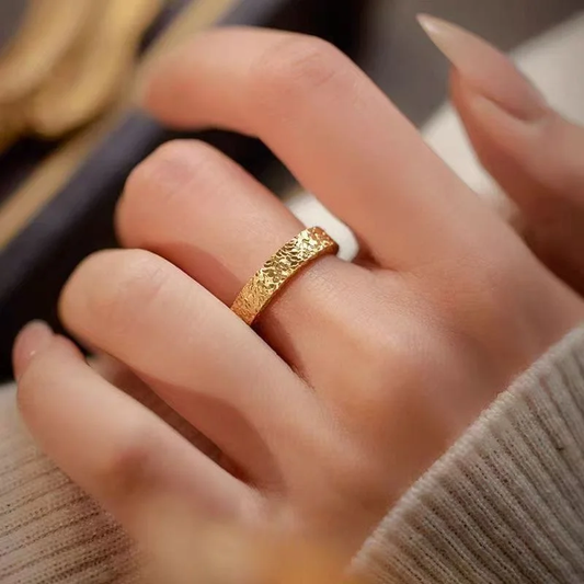 Anillo con lentejuelas brillantes plateadas 999