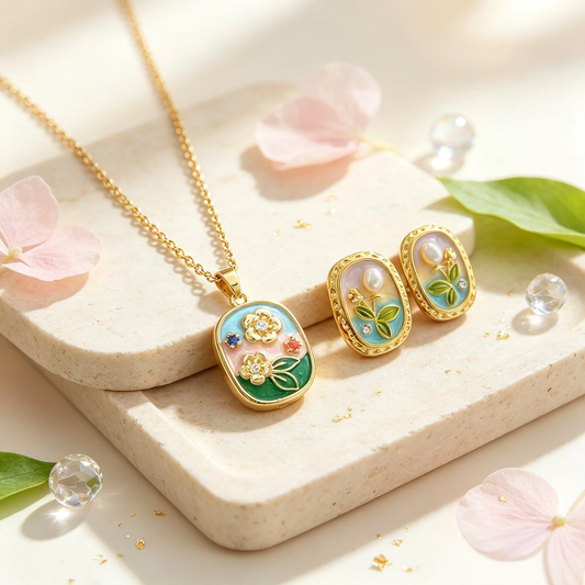 Enamel Garden Set