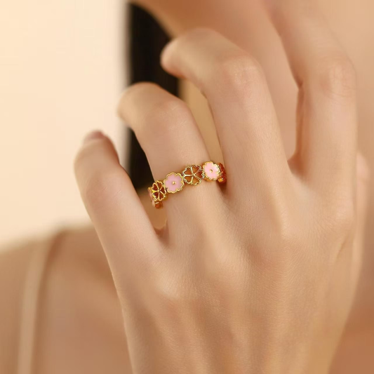 Anillo Flor de Durazno