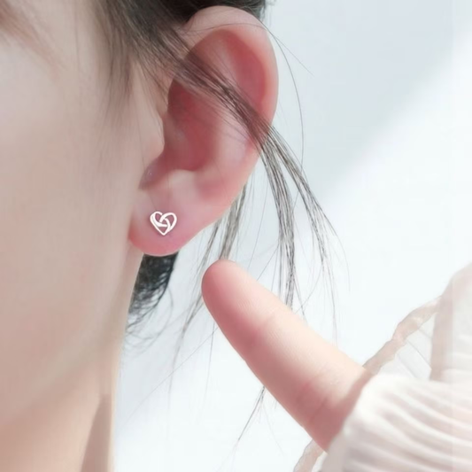 Dulces pendientes con forma de corazón