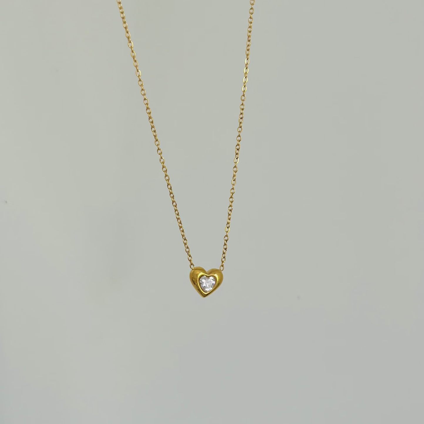 Versatile Heart-Shaped Cubic Zirconia Necklace