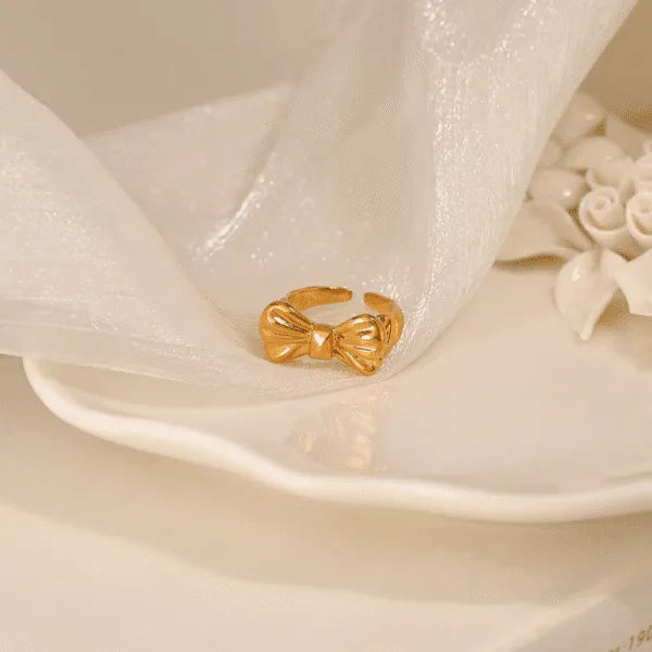925 Sterling Silver Gleam Bow Ring