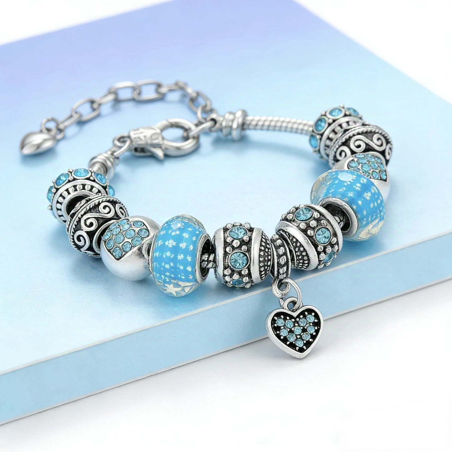 Blue Charm Galaxy Bracelet