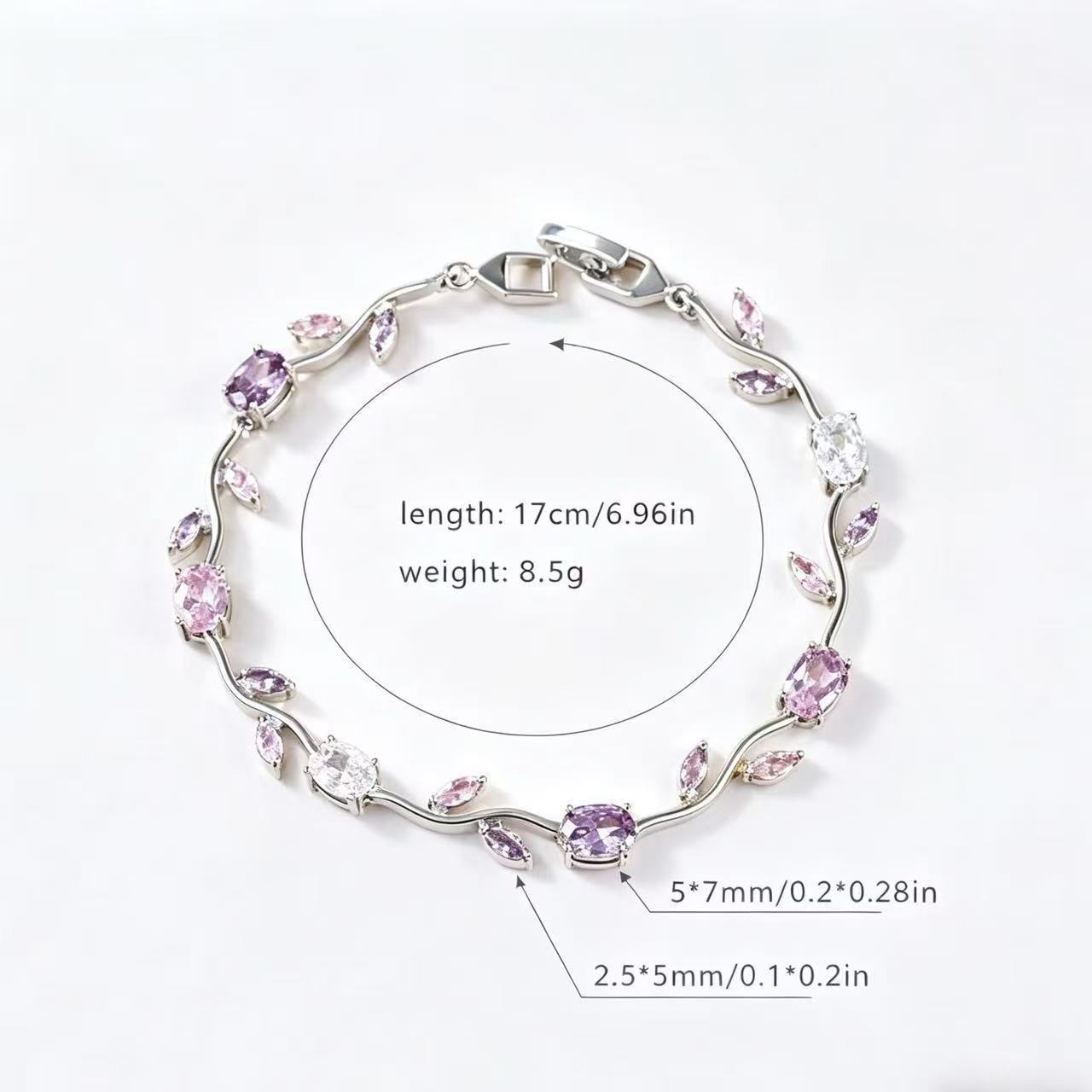 Lavender Vine Bracelet
