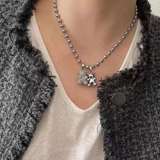 Collar con Colgante de Oso Bonito