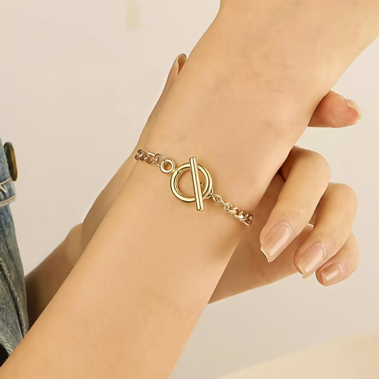 Bracelet à fermoir lien