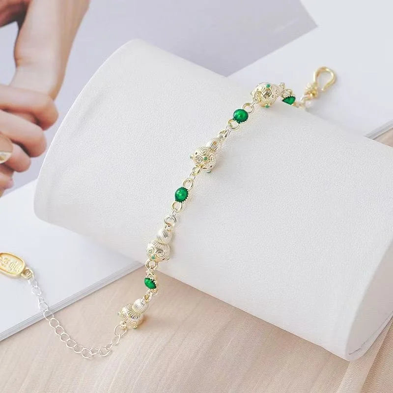 Green Harmony Bead Bracelet