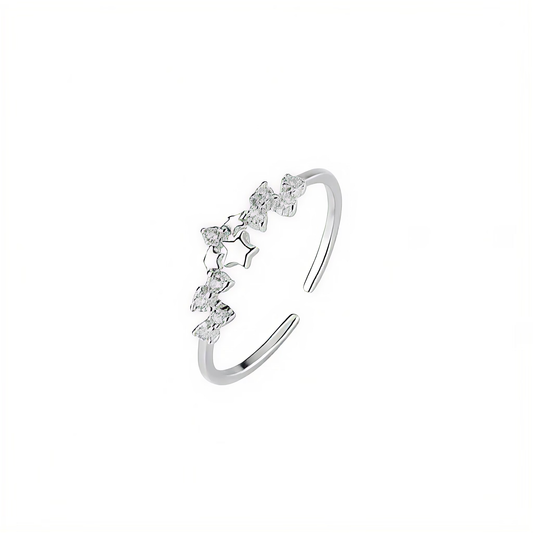 Anillo de plata de ley 925 "Cielo estrellado"