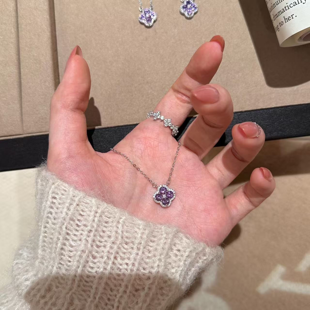 Lavender Bloom Necklace