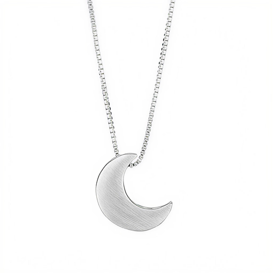 Collar de luna de plata de ley 925