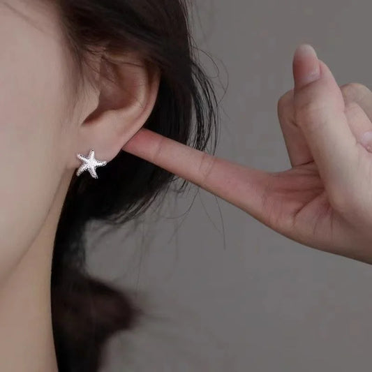 Pendientes de estrella de mar minimalistas