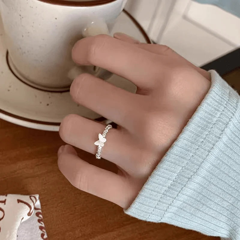 925 Sterling Silver Butterfly Whisper Ring