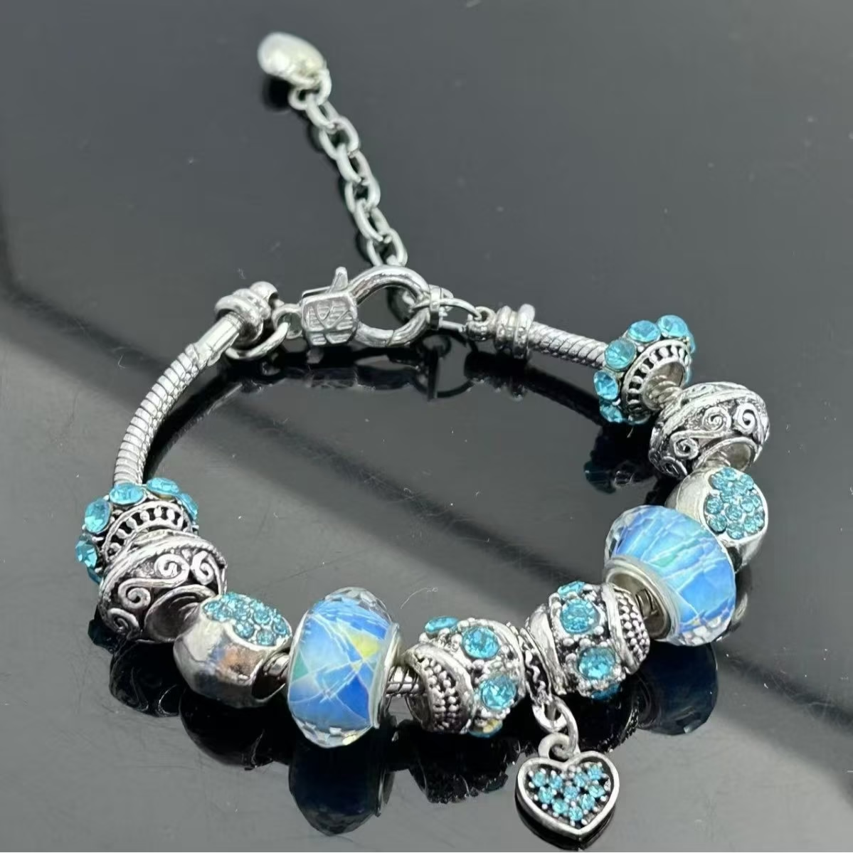Blue Charm Galaxy Bracelet