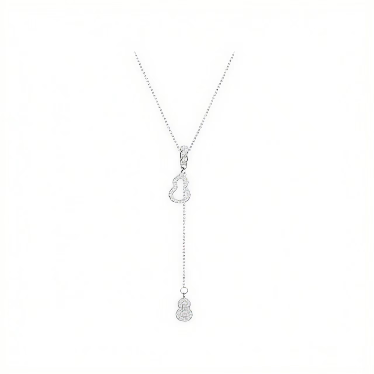 Double Pendant Geometric Necklace