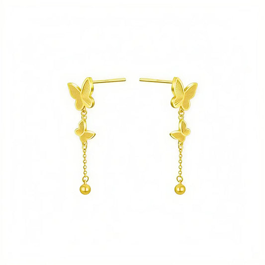 Pendientes Colgantes Elegantes de Mariposa