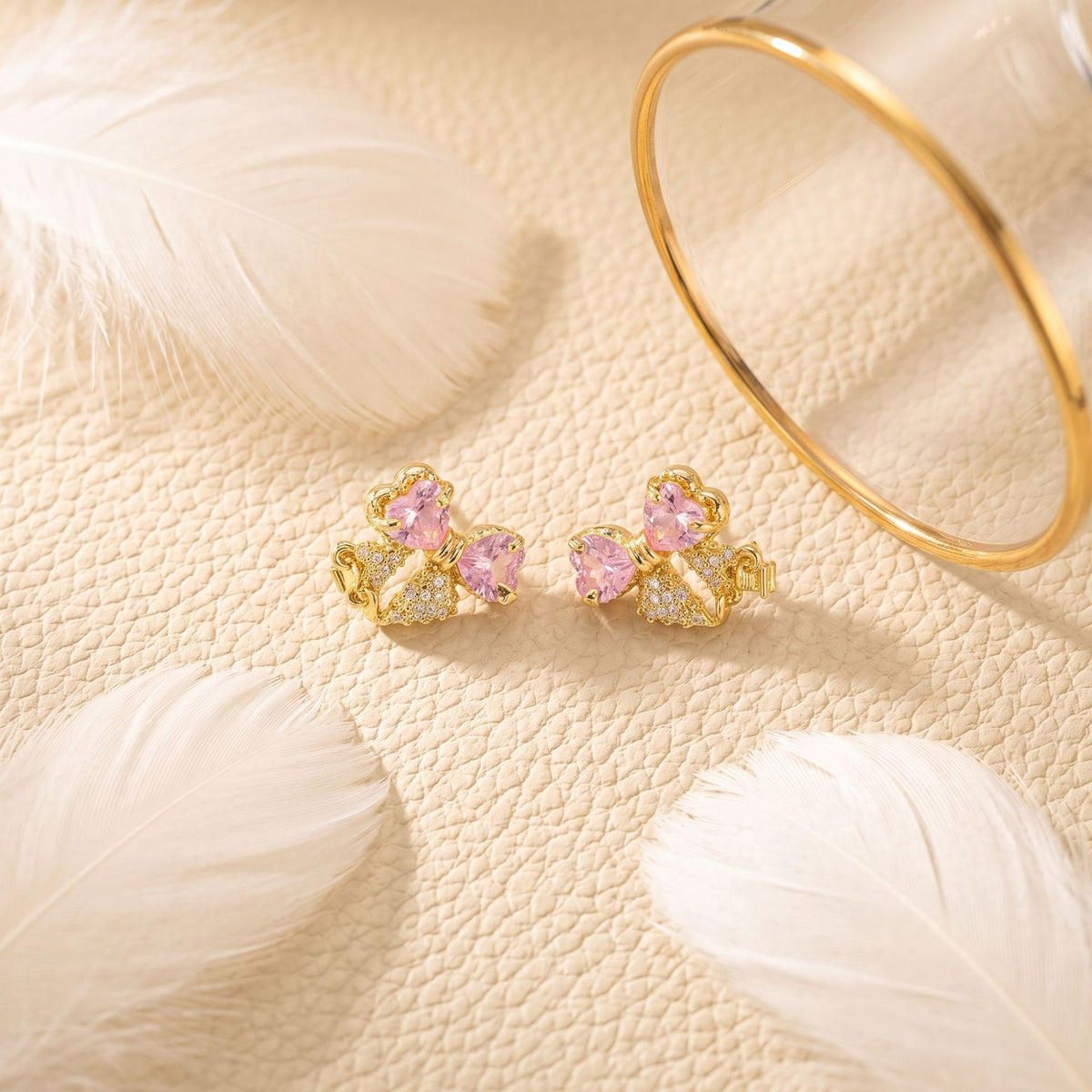 Sweet Bow Set (Earrings / Necklace / Ring)