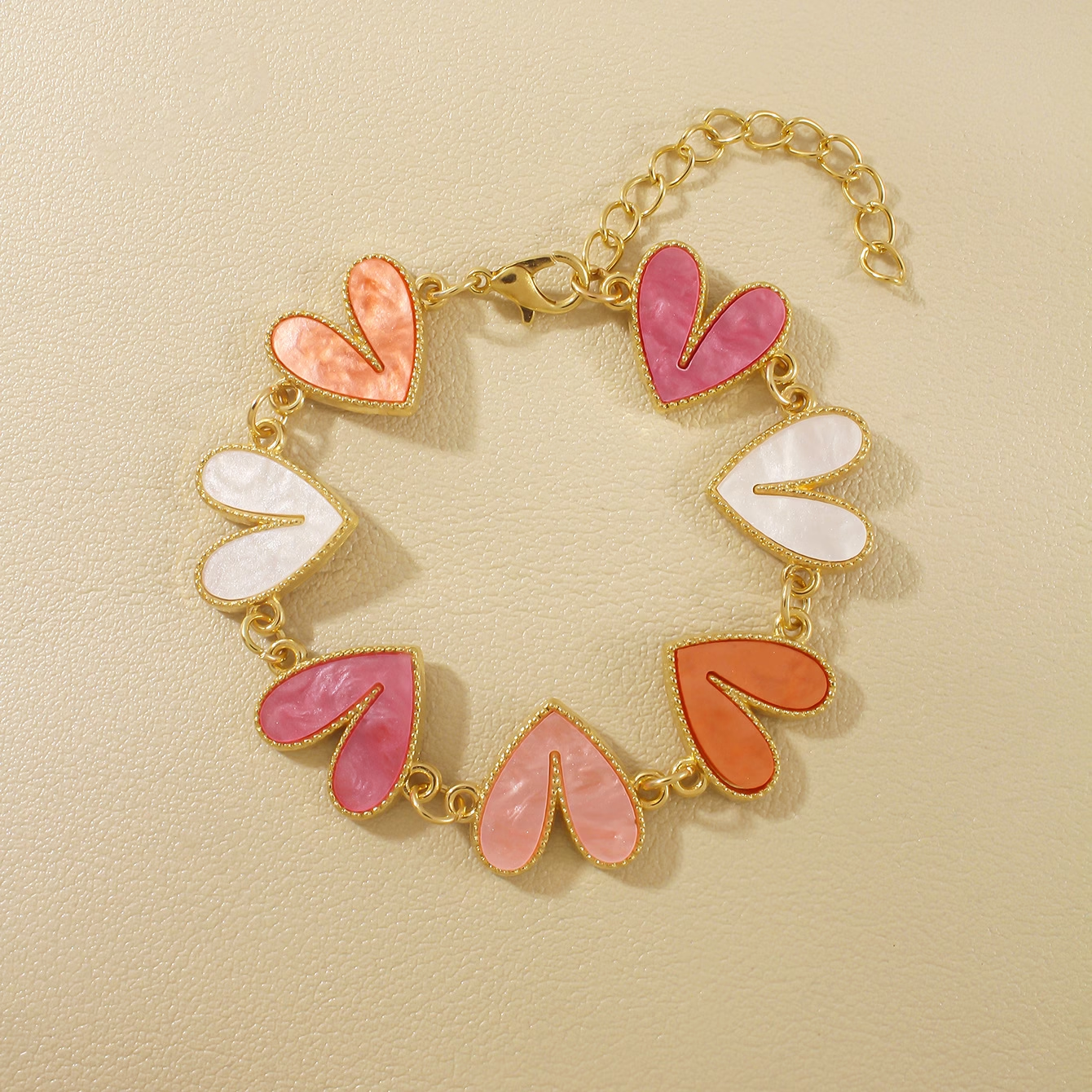 Pastel Heart Parade Bracelet