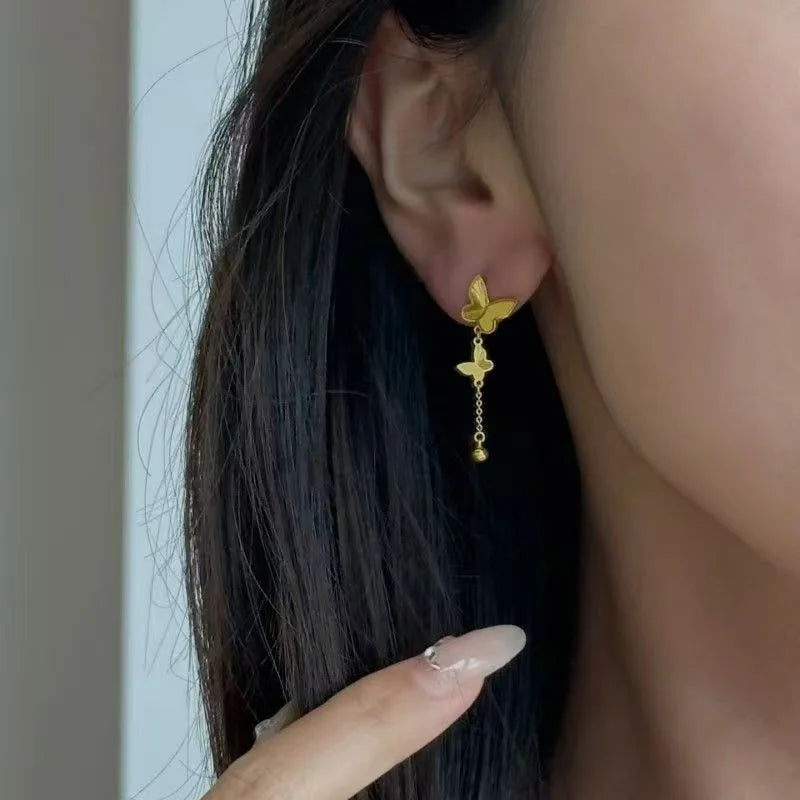 Elegant Butterfly Dangle Earrings