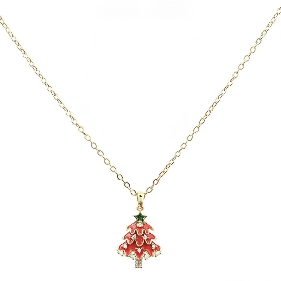 Christmas Tree Pendant Necklace