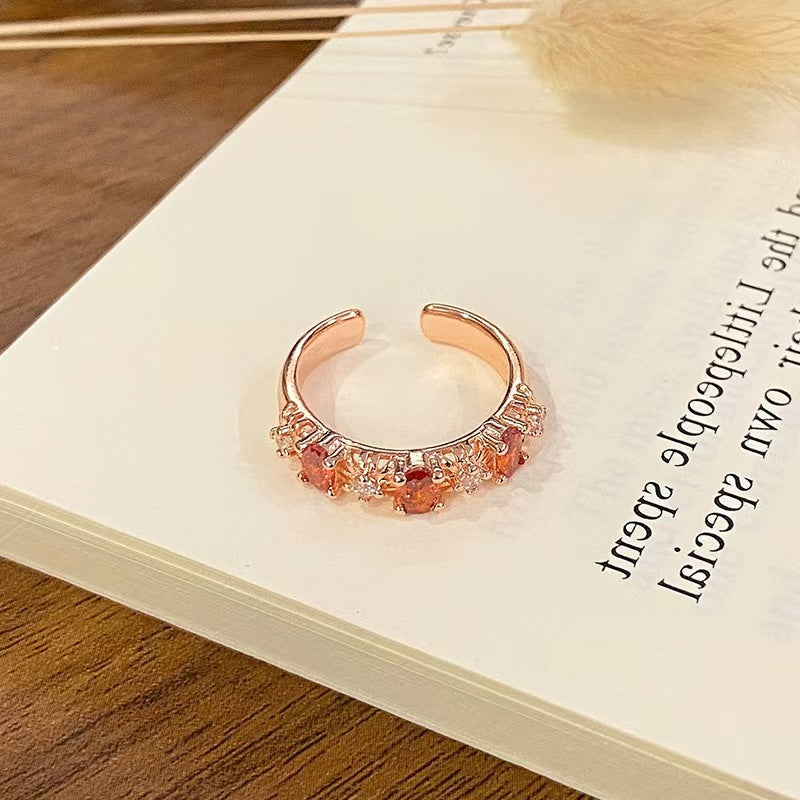Amber Flame Ring