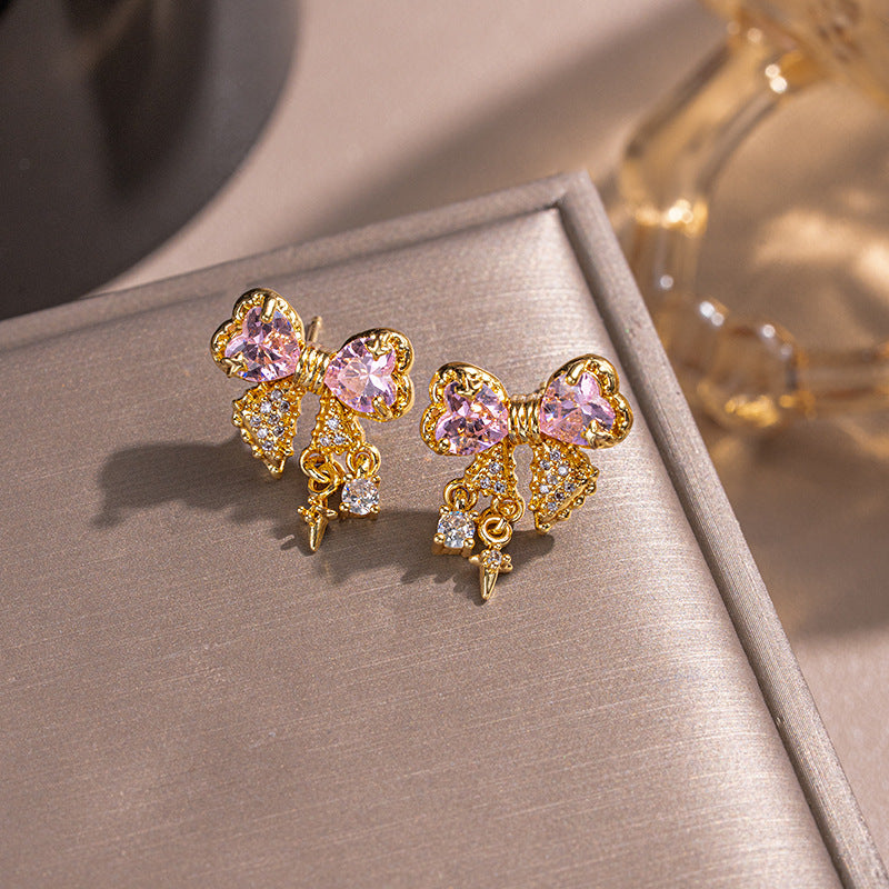 Sweet Bow Set (Earrings / Necklace / Ring)