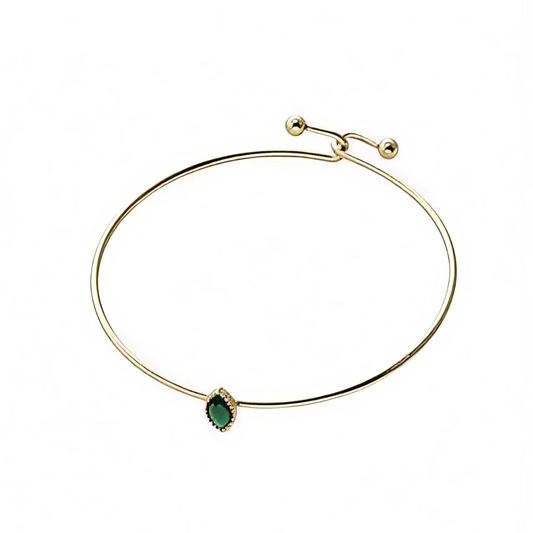 Pulsera Brazalete Susurro Verde