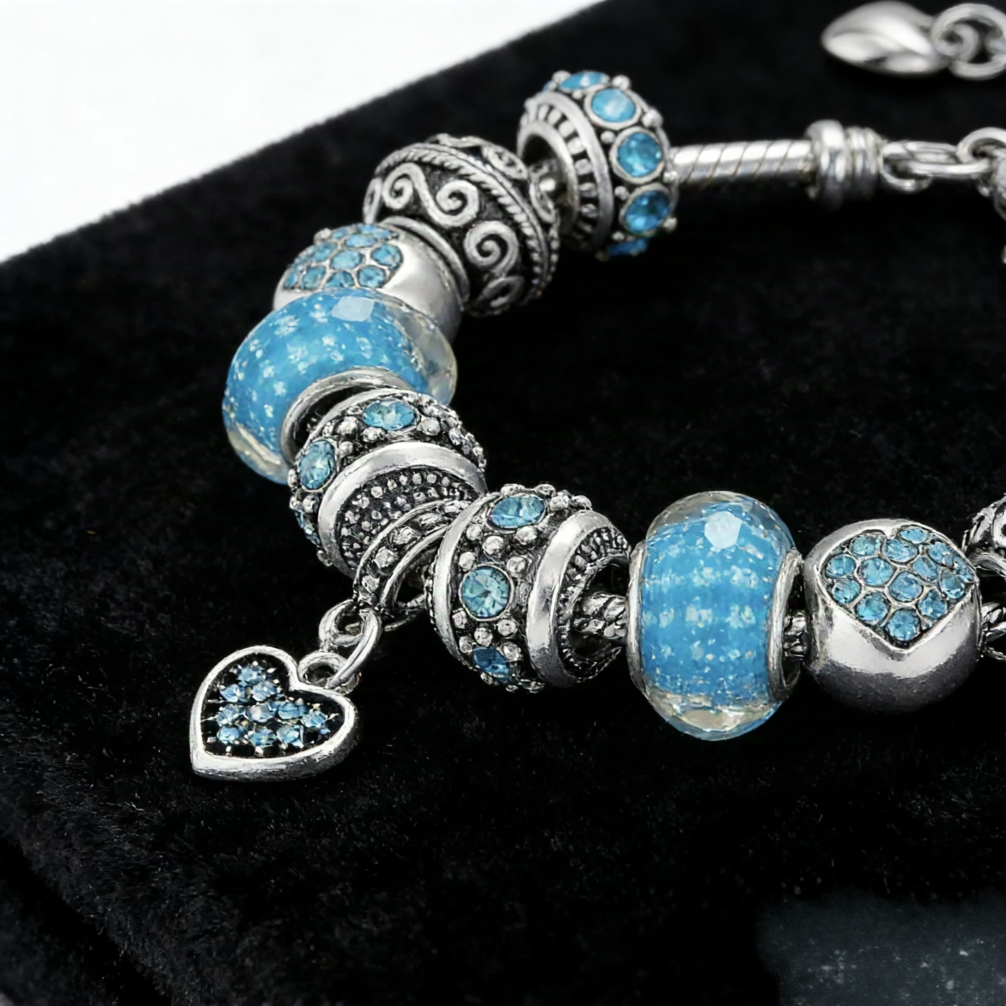 Blue Charm Galaxy Bracelet
