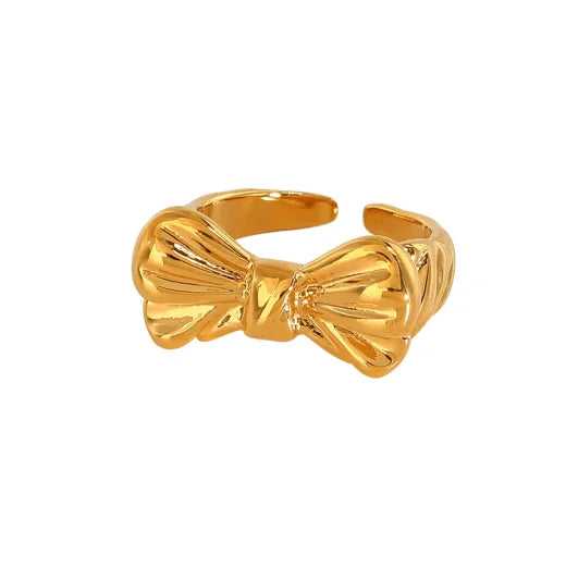 925 Sterling Silver Gleam Bow Ring
