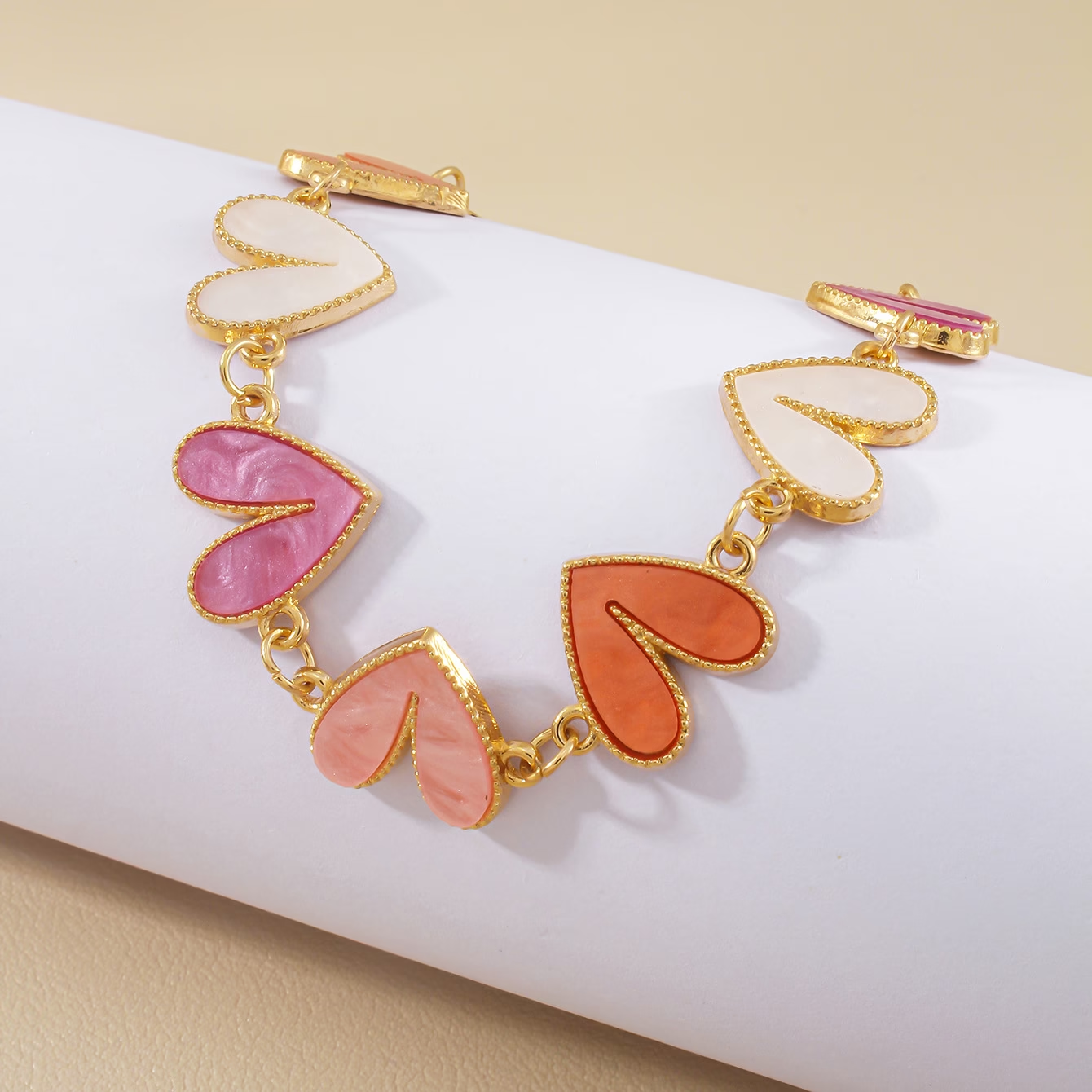 Pastel Heart Parade Bracelet