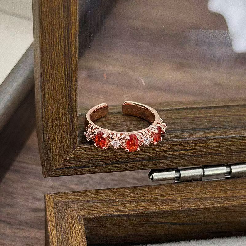 Amber Flame Ring