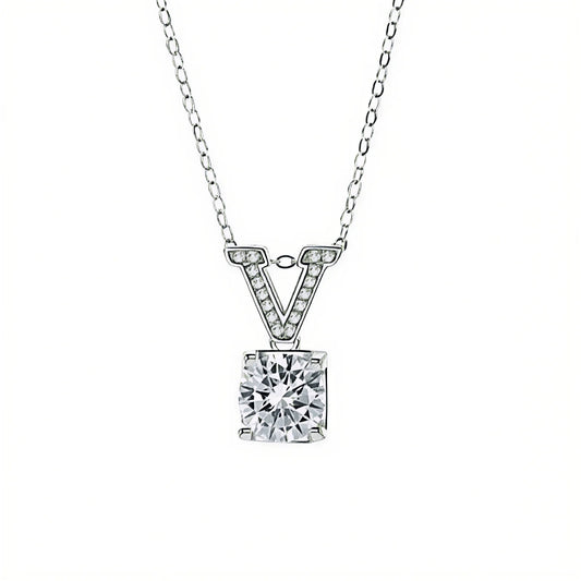 Collar con colgante V-Shine Crystal Drop
