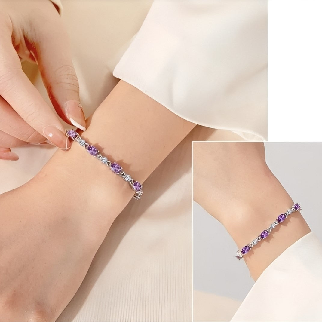 999 Silver Lustre Vine Bracelet