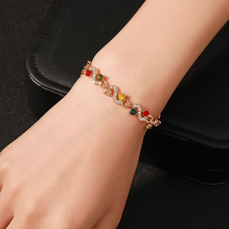 Multicolor Gem Bracelet