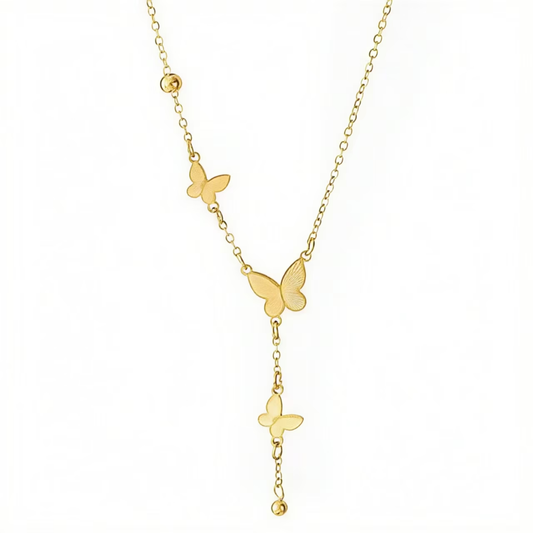 Collar de mariposa revoloteante de lujo