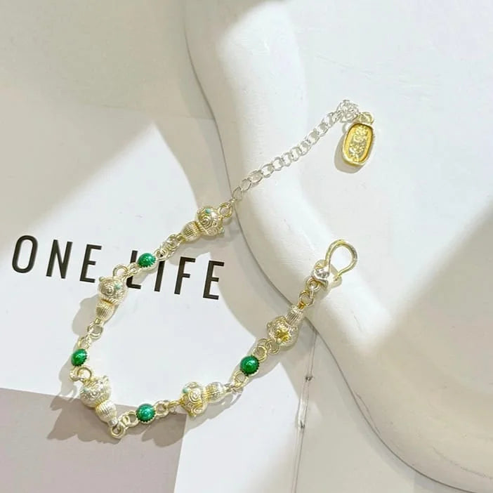 Green Harmony Bead Bracelet