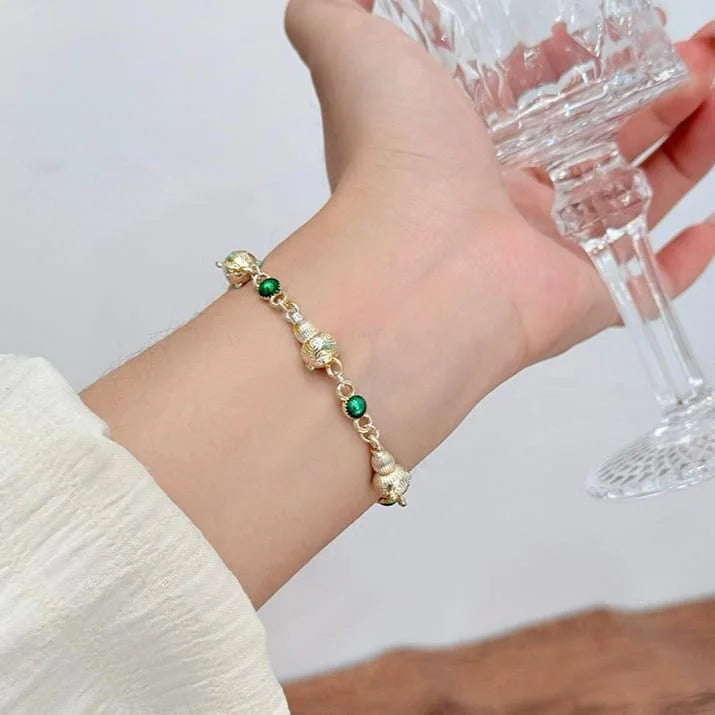 Green Harmony Bead Bracelet