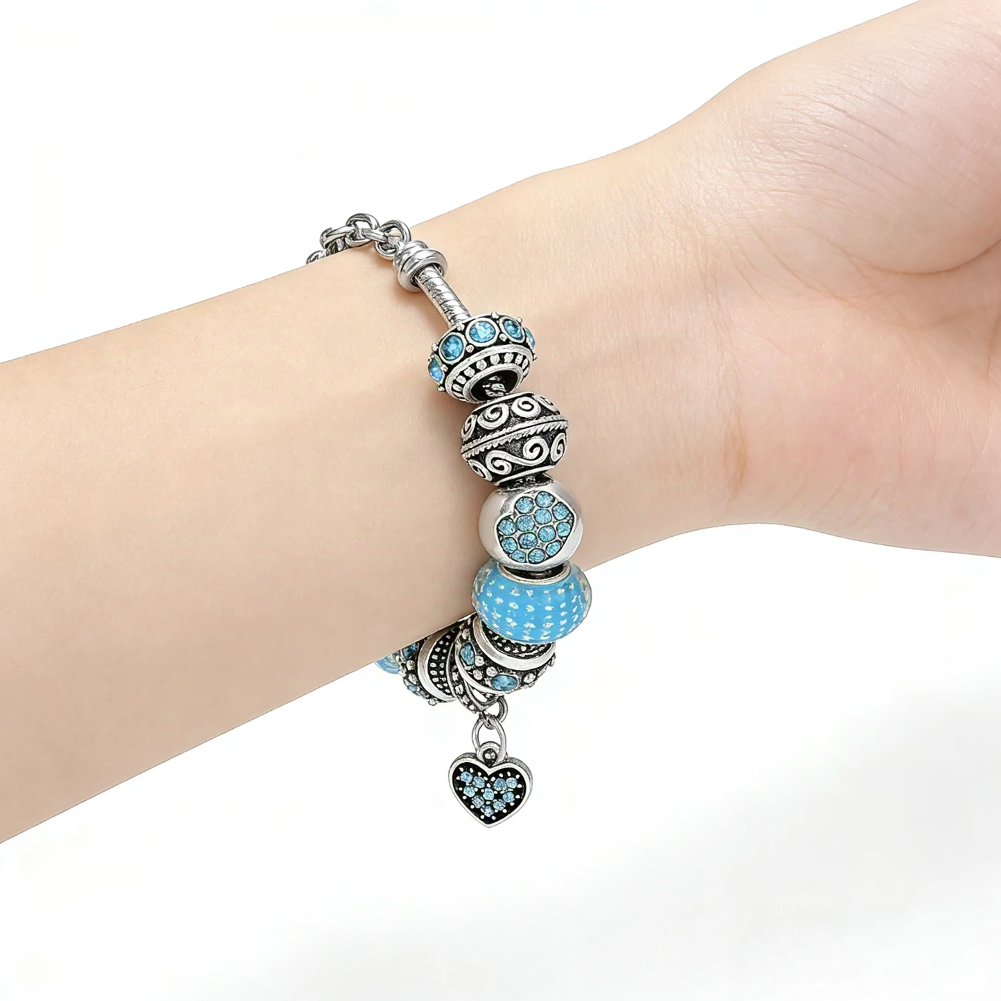 Blue Charm Galaxy Bracelet