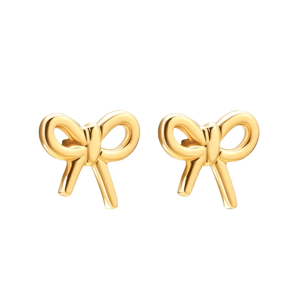 Large Bow Cut‑out Earrings