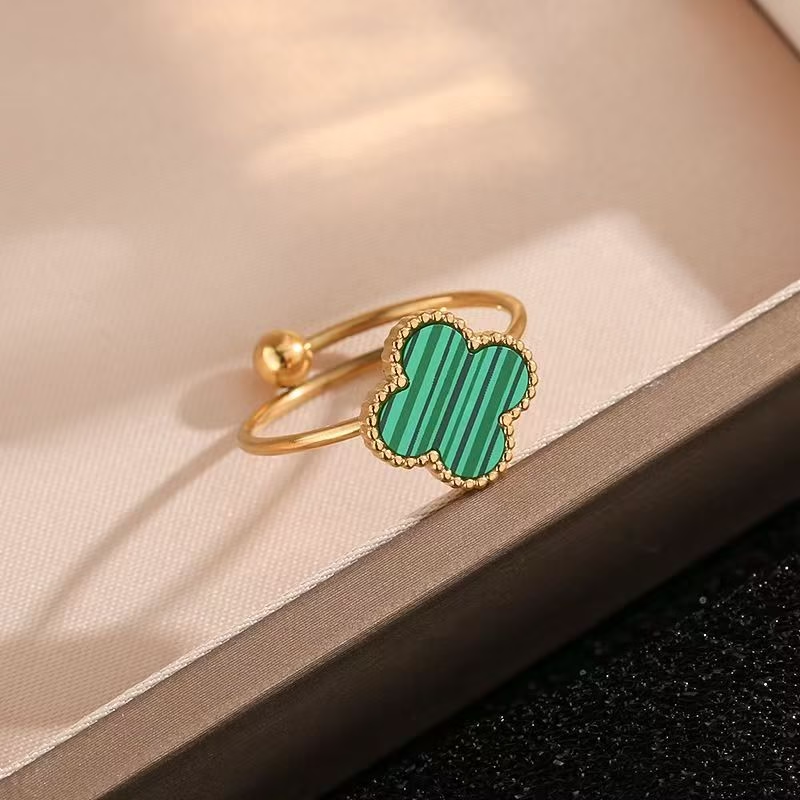 Bague de bénédiction Trèfle à Quatre Feuilles