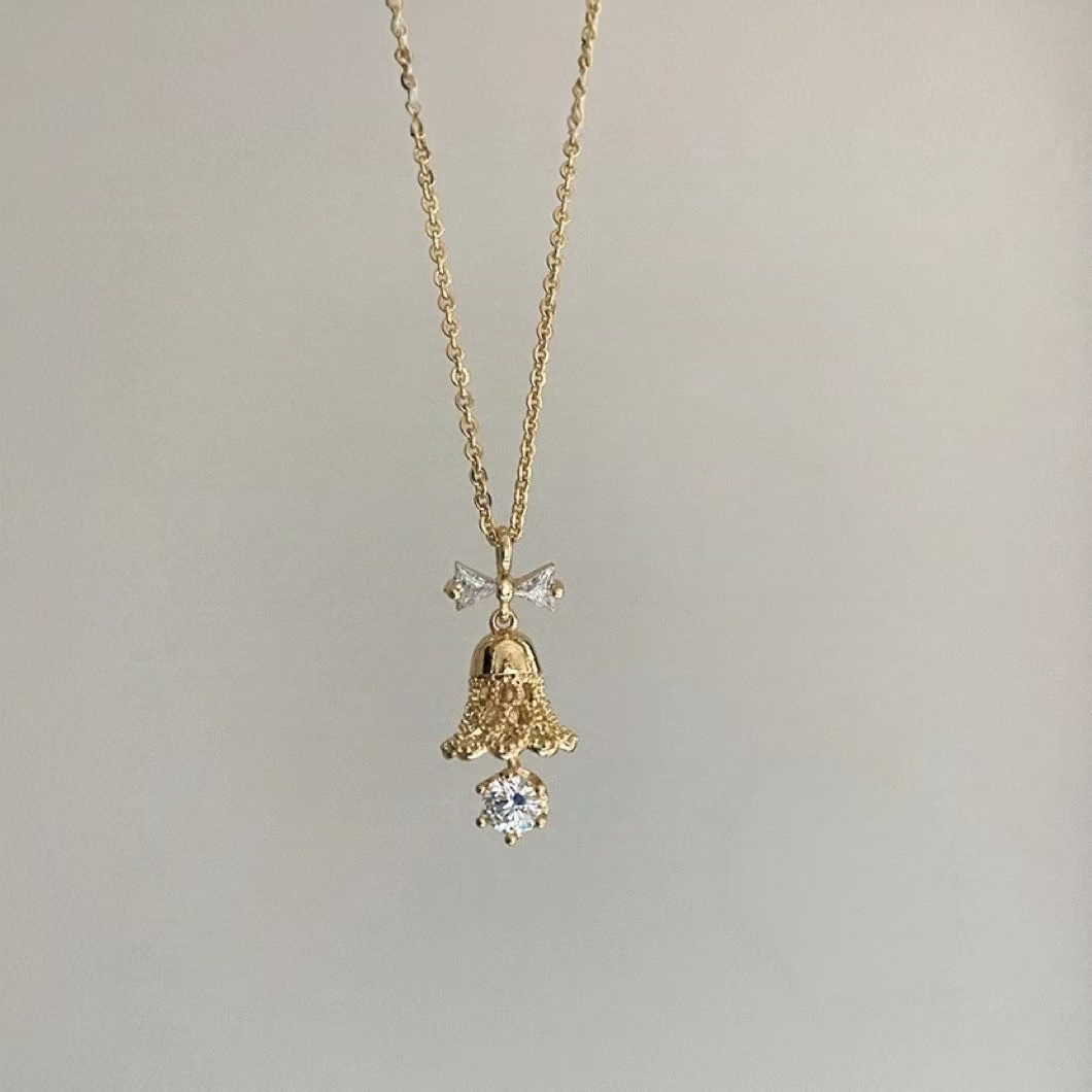 Bell Charm Pendant Necklace