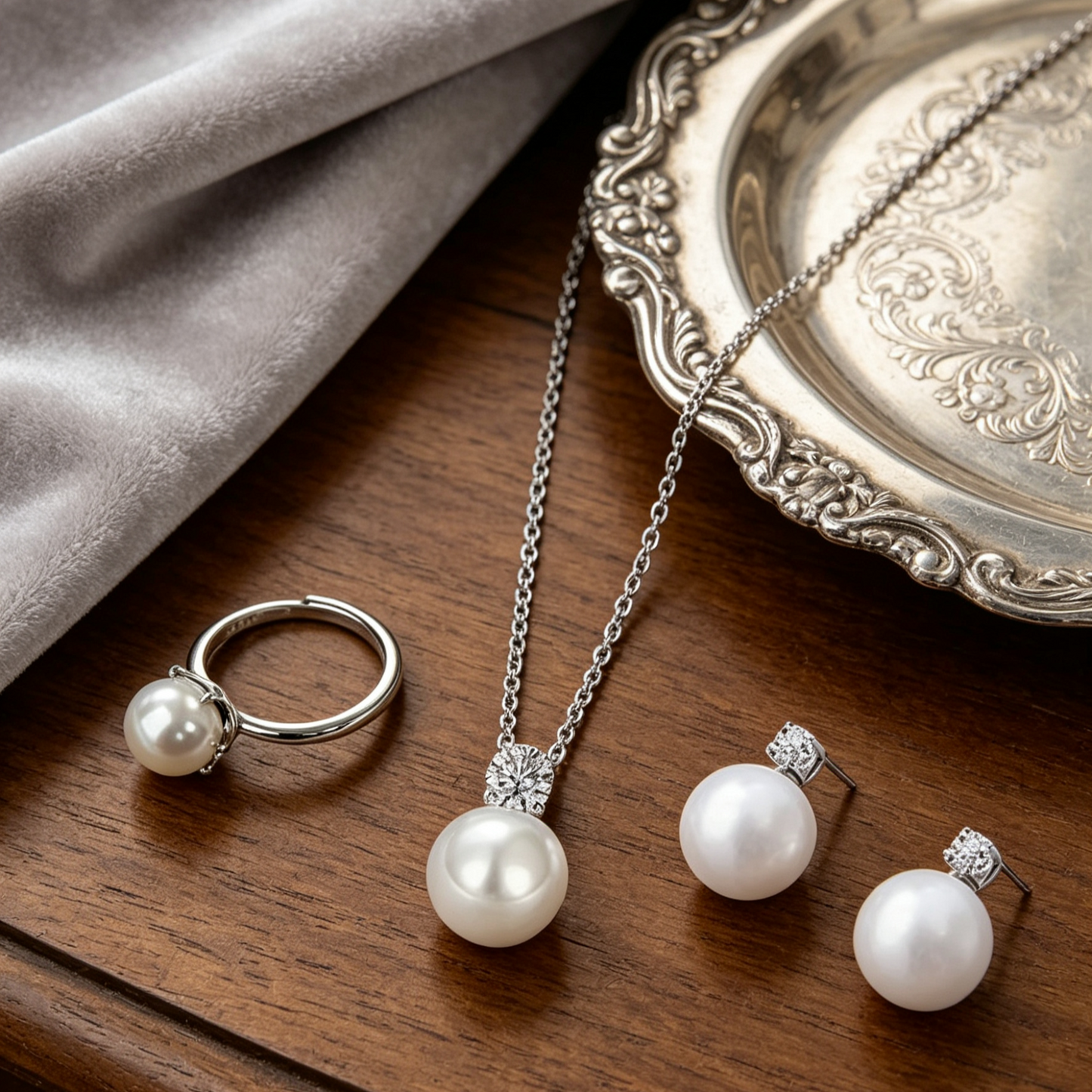 925 Sterling Silver Ocean Whisper Set