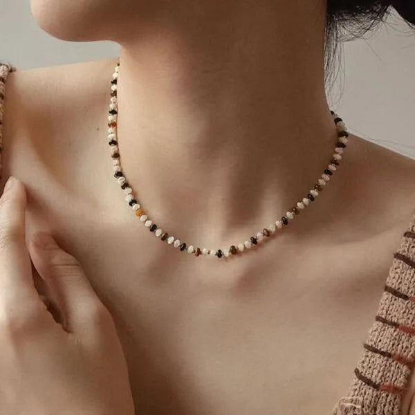 Medra Tiger’s Eye Beaded Necklace