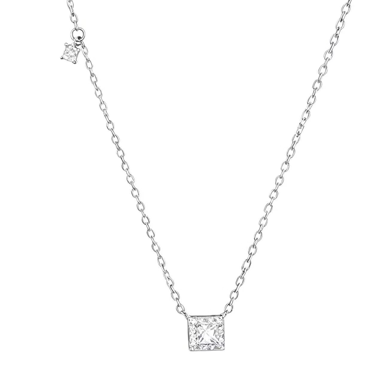 Collier en argent sterling 925 avec zirconia incrusté