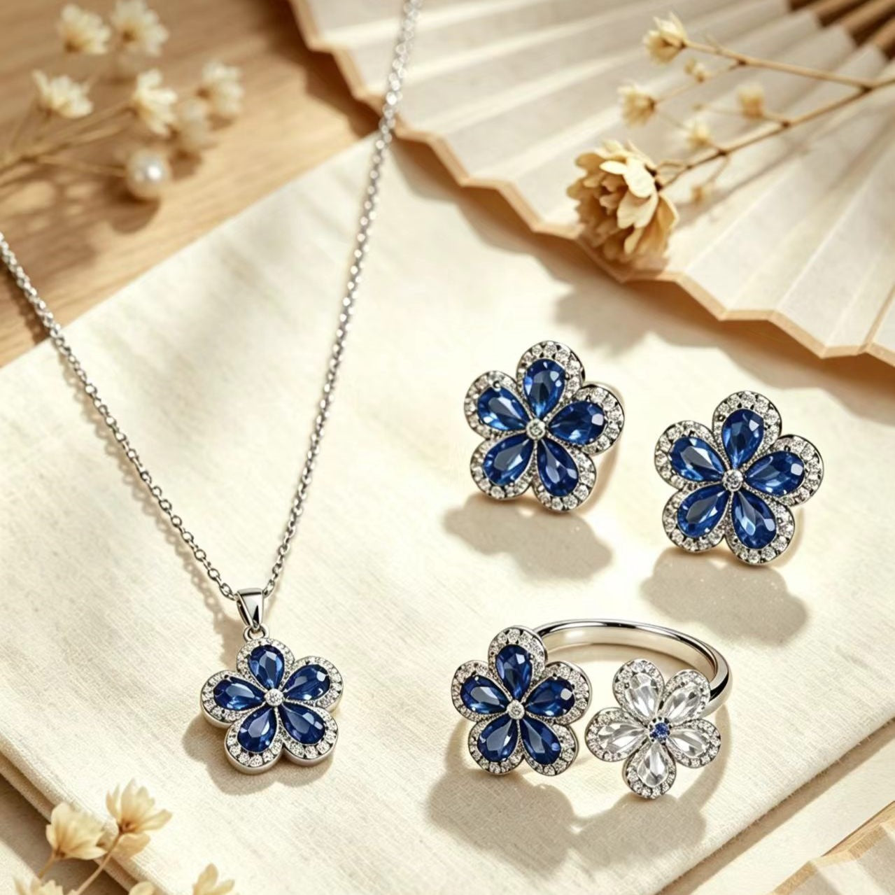 Sapphire Bloom Set
