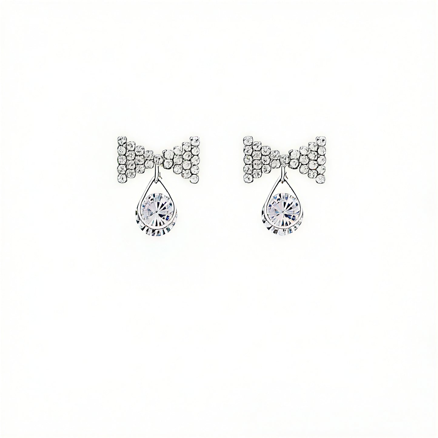 Crystal Bow Earrings