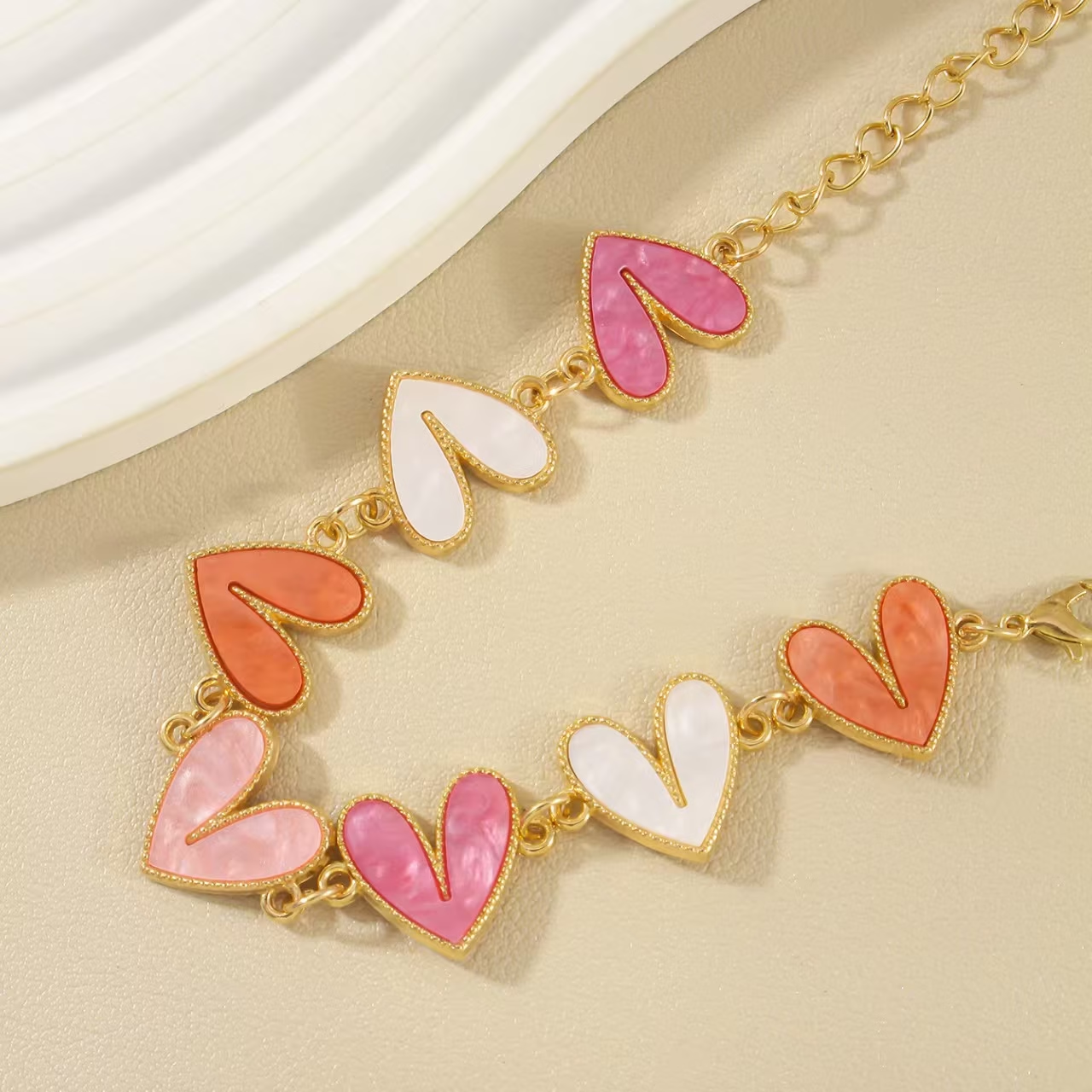 Pastel Heart Parade Bracelet